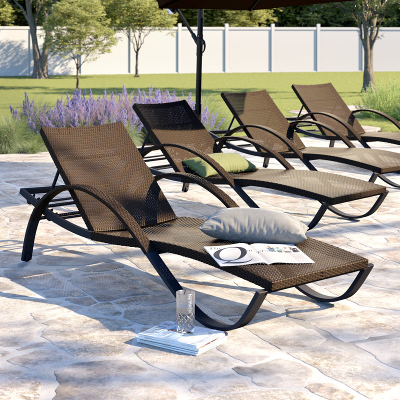 Three Posts™ Northridge All Weather Wicker Chaise Lounge Set & Reviews